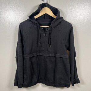 Lululemon Pack Light 1/2 Zip Pullover Jacket Size 4? Black Hiking Outdoor Active